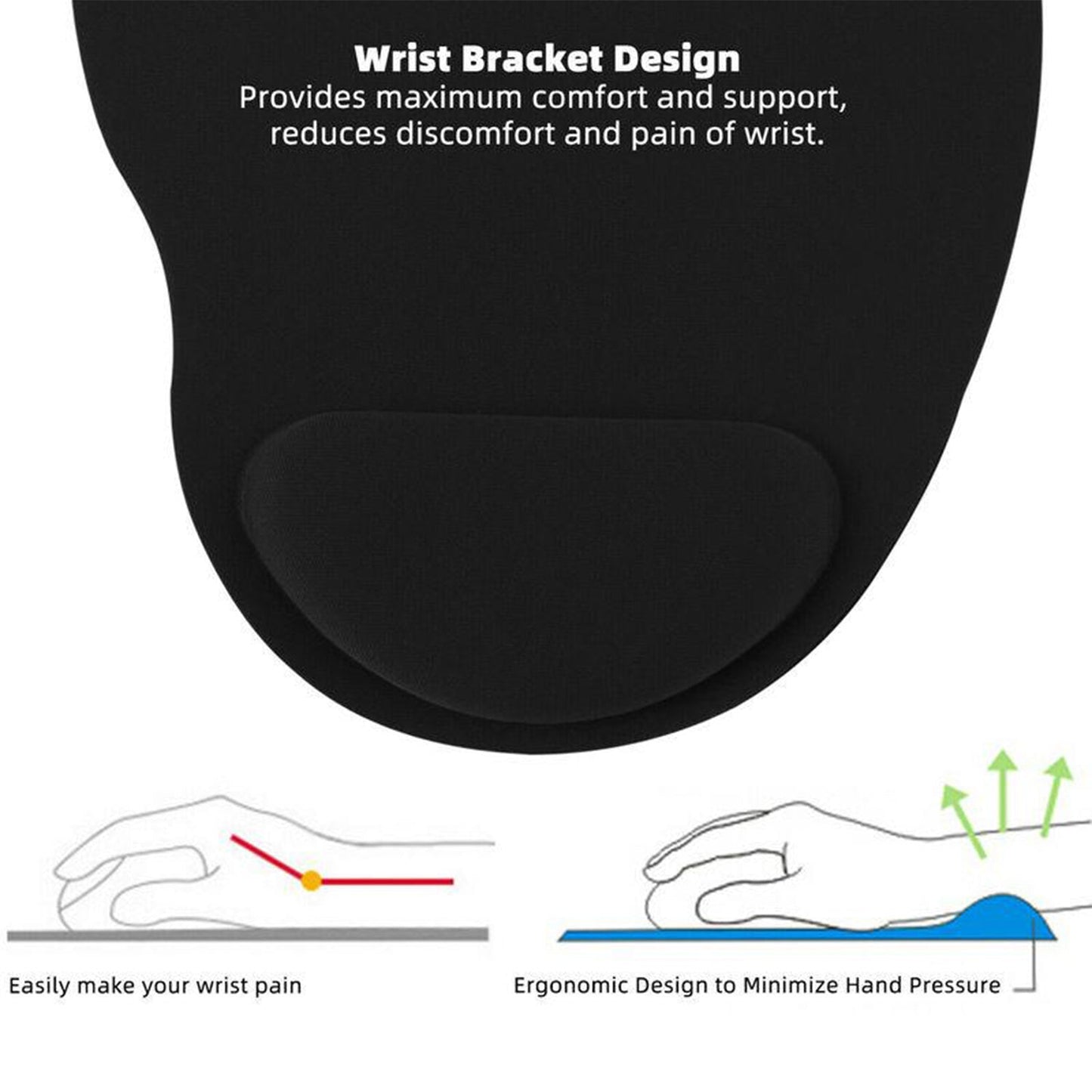 6161a Wrist S Mouse Pad Used For Mouse While Using Computer.