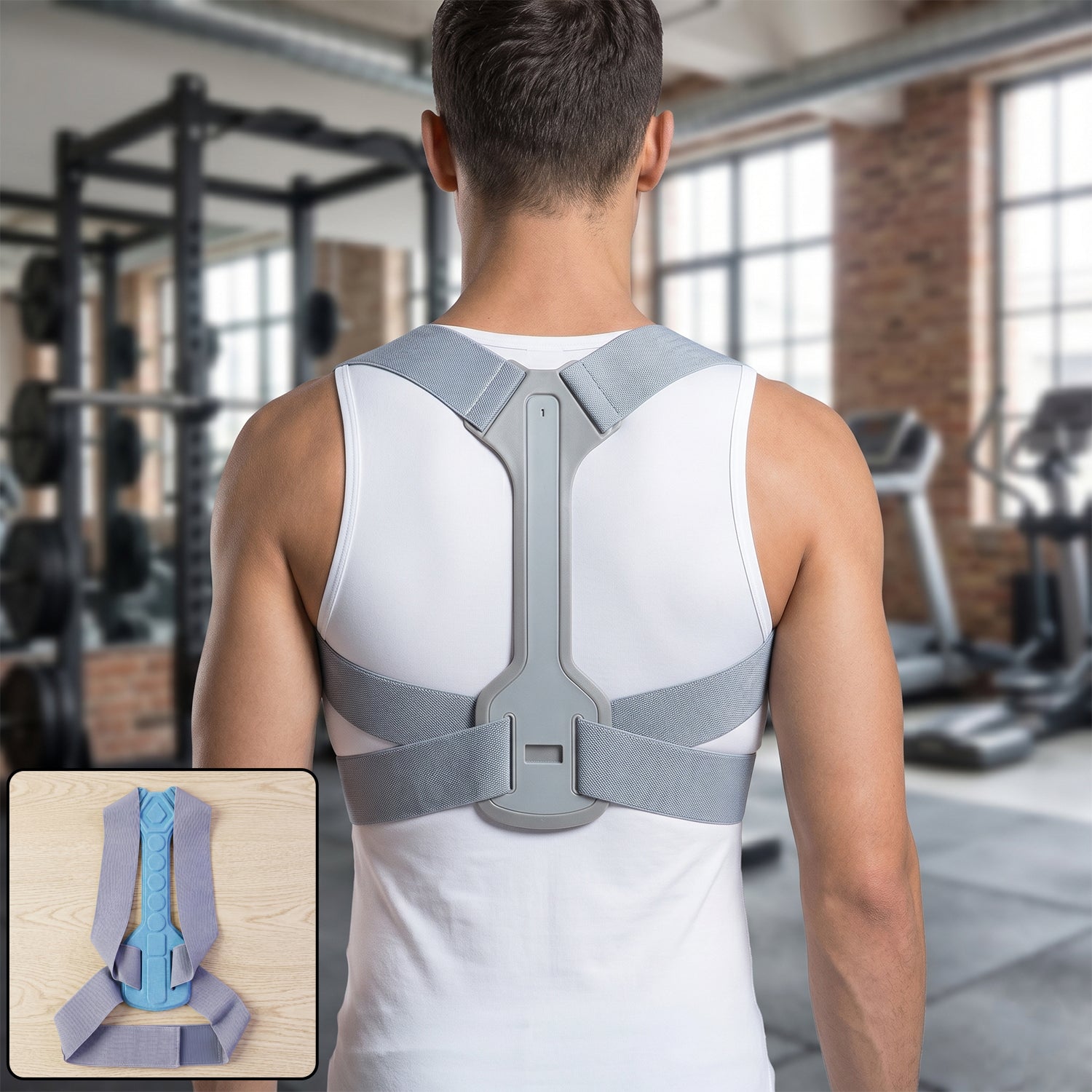 Adjustable Back Posture Corrector Support Belt (1 Pc Large)