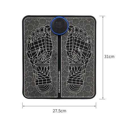 Ems Foot Massager Electric Feet Massager Deep Kneading Circulation Foot Booster For Feet And Legs Muscle Stimulator Folding Portable Electric Massage Machine