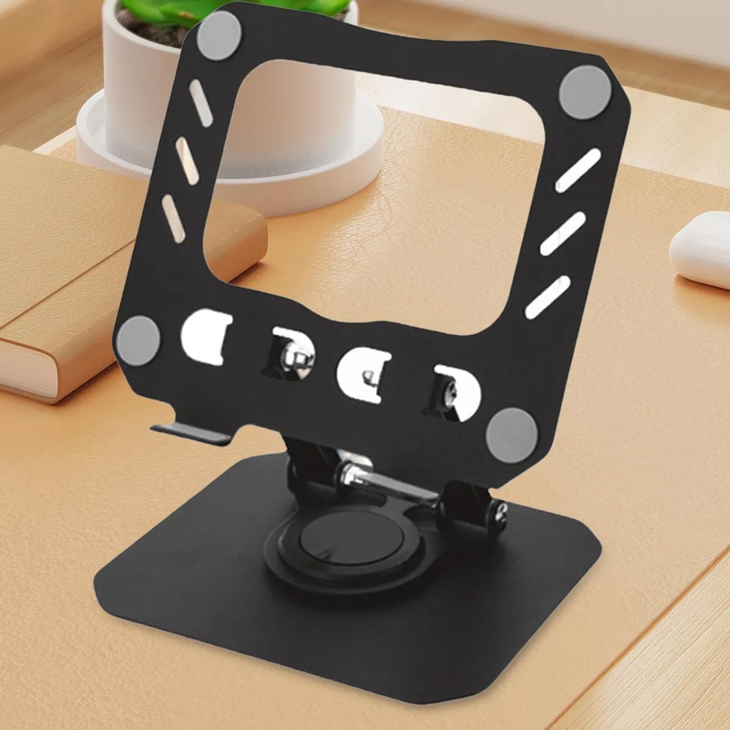 Foldable Adjustable Metal Laptop Stand (1 Pc)