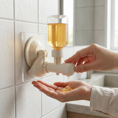 🧴 Liquid Soap Dispenser – Wall-Mount with Strong Suction Cup