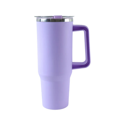 Konvex Large Capacity Insulated Tumbler Mug With Handle And Straw 1200 Ml Approx