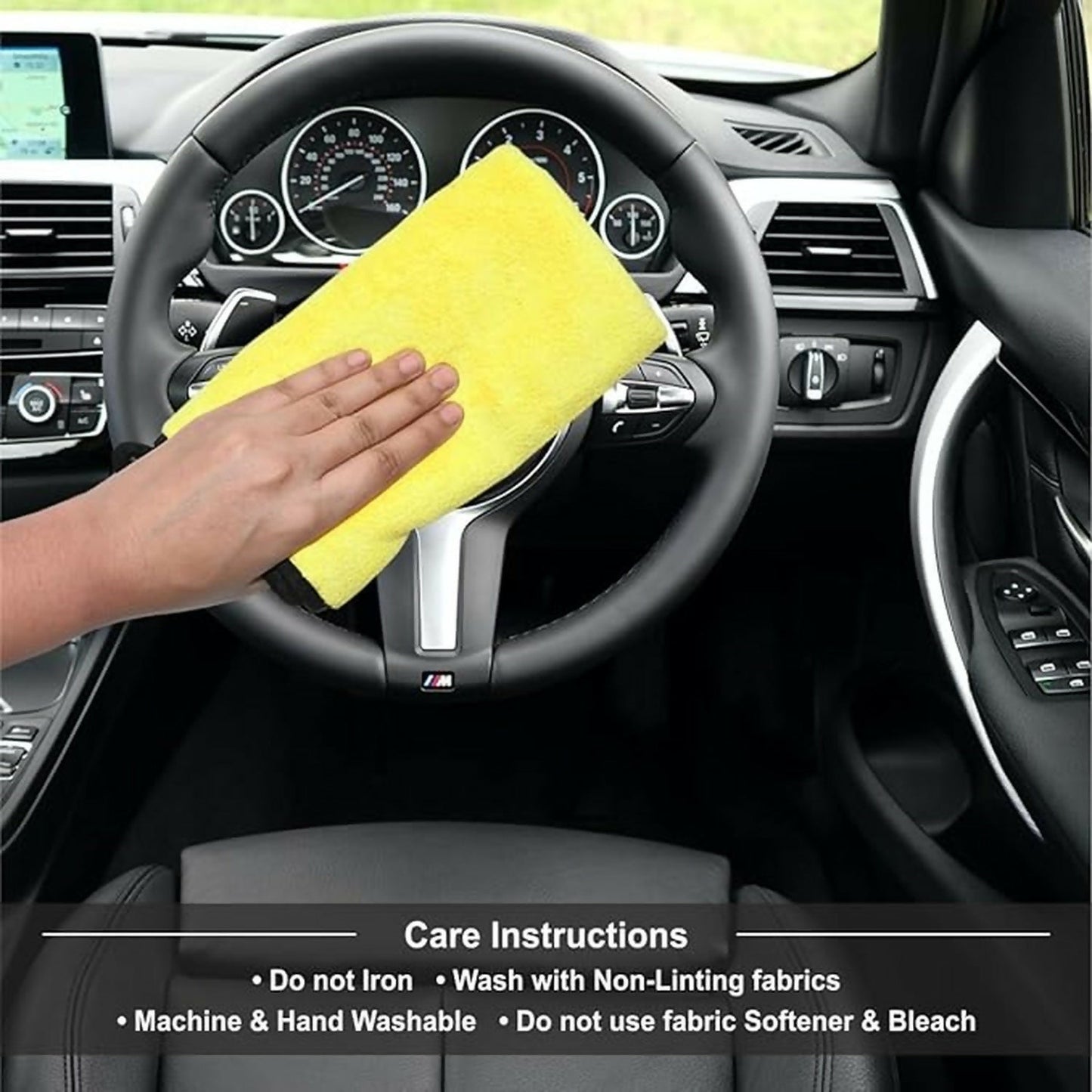 Premium Microfiber Cleaning Cloth Towel (40x30 Cm  1 Pc)