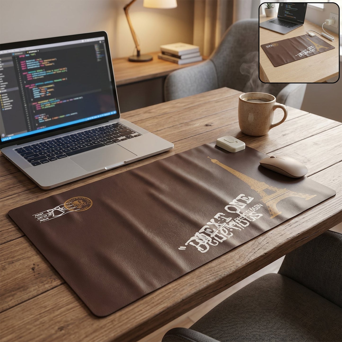 Electric Heat Mouse Pad Table Mat Heating Mouse Pad Keep Warm Hand For Office Computer Desk Keyboard Winter